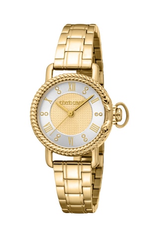 Montre à quartz en acier - Doré et argenté