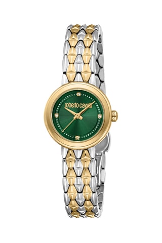 Montre à quartz en acier - Argenté et doré