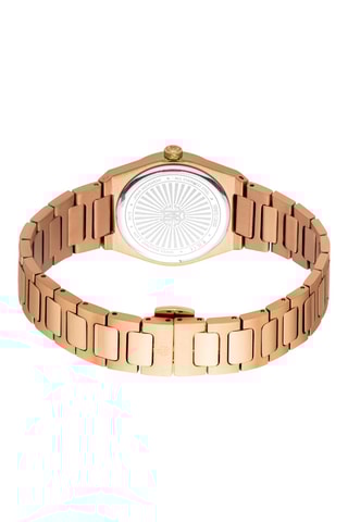 Montre à quartz en acier - Doré rose et rose