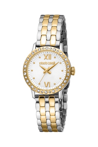 Montre à quartz en acier - Argenté et doré