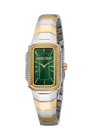 Montre à quartz en acier - Argenté et doré
