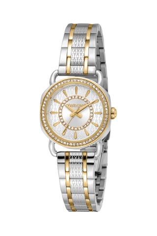 Montre à quartz en acier - Argenté et doré