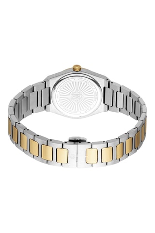 Montre à quartz en acier - Argenté et doré