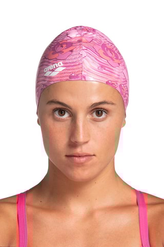Bonnet de bain en silicone - Rose et violet