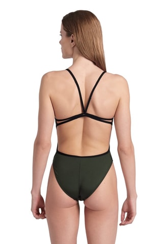 Maillot 1 pièce Solid - Vert foncé