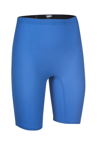 Maillot 1 pièce et cycliste de bain Powerskin - Noir et bleu électrique