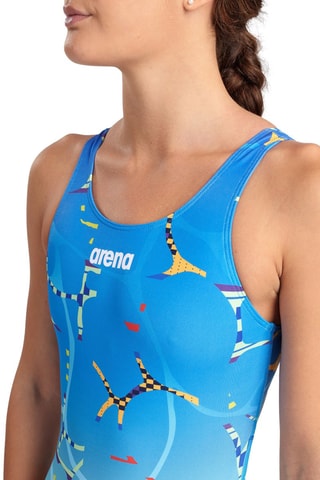 Maillot 1 pièce Bleu et vert d’eau