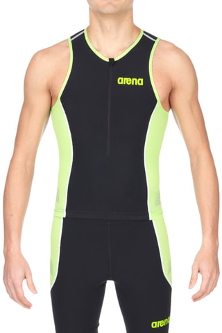 Haut de maillot - Noir et vert