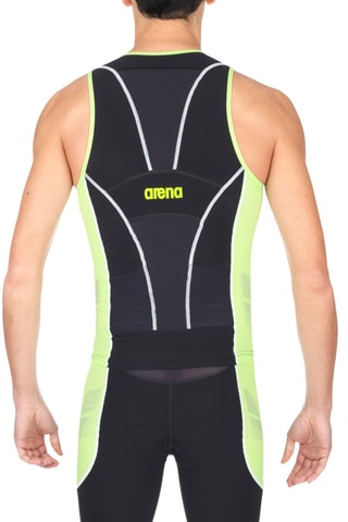 Haut de maillot - Noir et vert