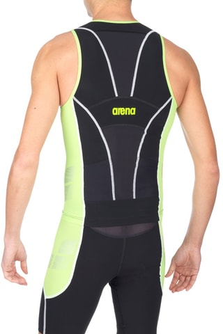 Haut de maillot - Noir et vert