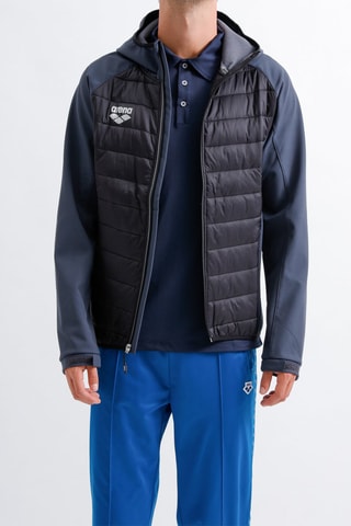Veste à capuche Noir et anthracite