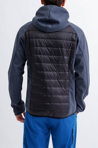 Veste à capuche Noir et anthracite