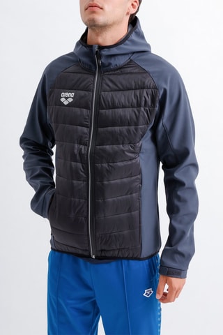 Veste à capuche Noir et anthracite