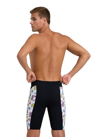 Cycliste de bain - Blanc et noir
