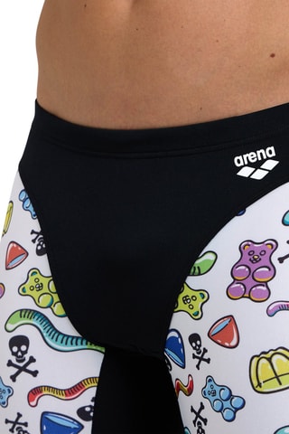 Cycliste de bain - Blanc et noir