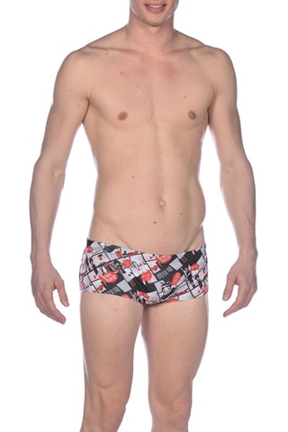 Boxer de bain - Rouge et noir