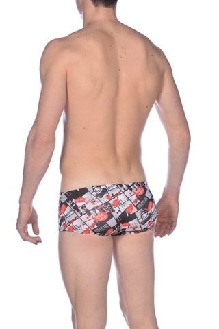 Boxer de bain - Rouge et noir