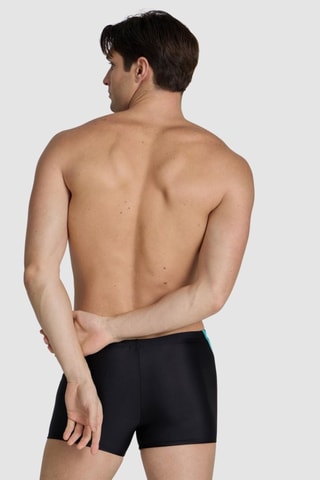 Boxer de bain Panel - Noir et gris clair