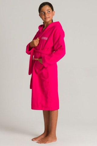 Peignoir à capuche Zeppelin - Fuchsia