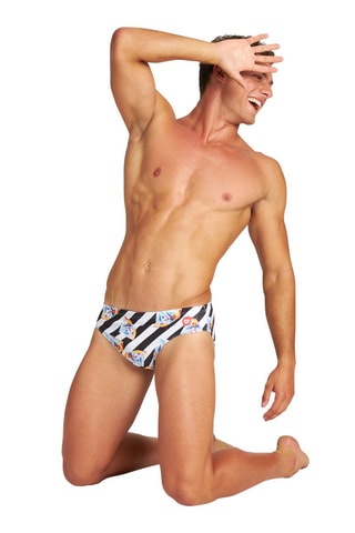 Slip de bain Noir et blanc