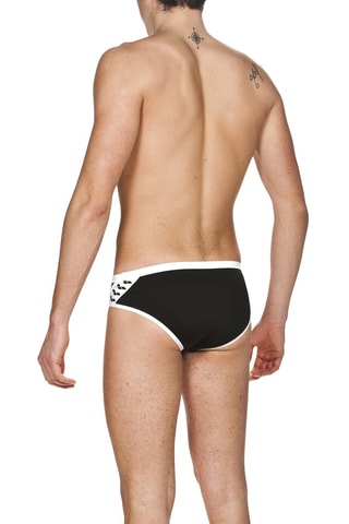 Slip de bain - Noir et blanc