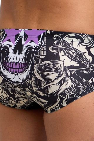 Slip de bain Crazy King - Noir