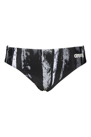 Slip de bain - Noir, gris et blanc