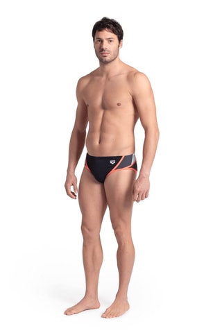Slip de bain Icons - Noir et anthracite