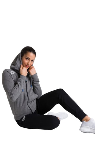 Sweat à capuche Gris foncé chiné