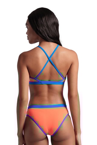 Maillot 2 pièces - Corail et bleu cobalt