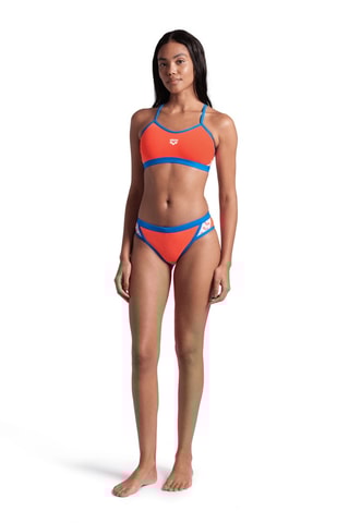 Maillot 2 pièces - Corail et bleu cobalt