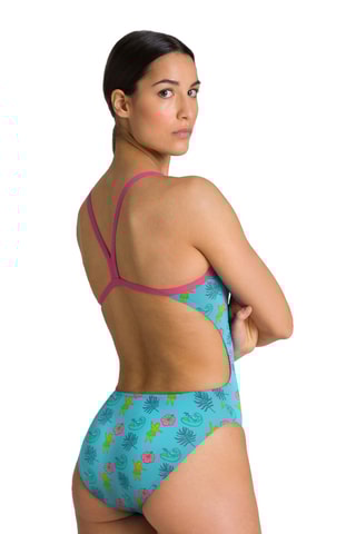 Maillot 1 pièce Hula Dance - Turquoise