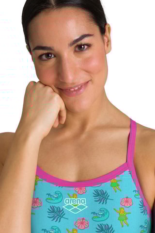 Maillot 1 pièce Hula Dance - Turquoise