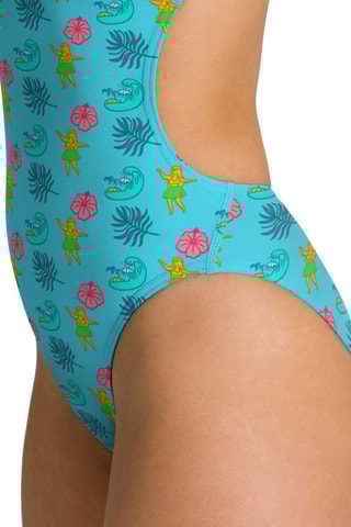 Maillot 1 pièce Hula Dance - Turquoise