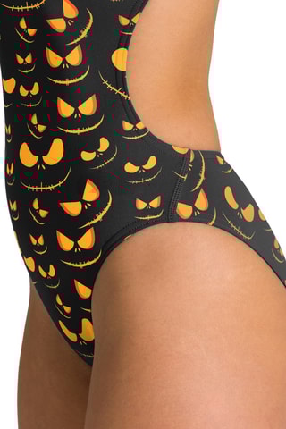 Maillot 1 pièce Pumpkinface  - Noir