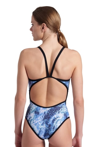 Maillot 1 pièce - Noir et bleu cobalt