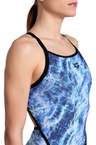 Maillot 1 pièce - Noir et bleu cobalt