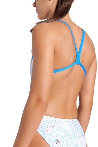Maillot 1 pièce - Bleu clair et blanc