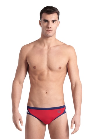Slip de bain - Rouge et bleu marine