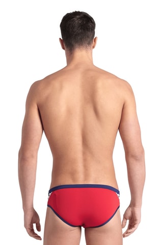 Slip de bain - Rouge et bleu marine