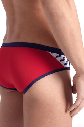 Slip de bain - Rouge et bleu marine