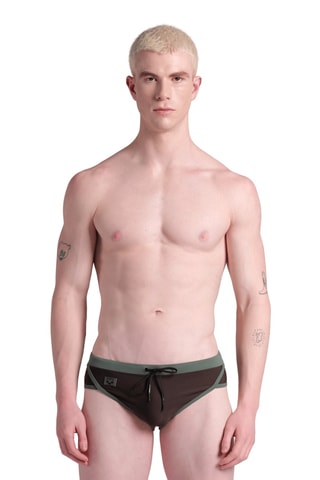 Slip de bain - Marron foncé
