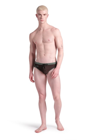 Slip de bain - Marron foncé
