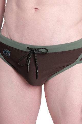 Slip de bain - Marron foncé