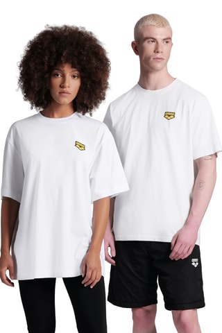 T-shirt de plage - Ecru et jaune