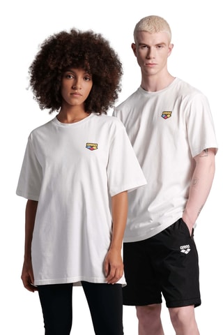T-shirt de plage - Ecru et jaune