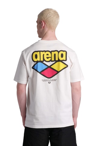 T-shirt de plage - Ecru et jaune