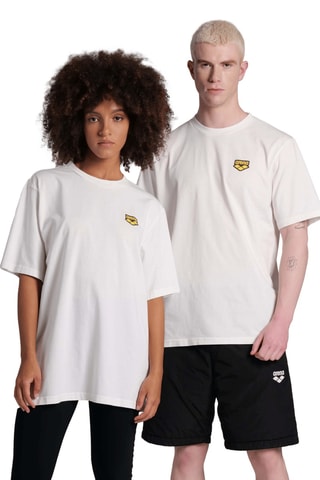 T-shirt de plage - Ecru et jaune