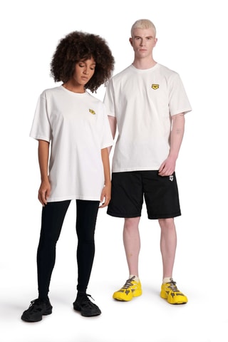 T-shirt de plage - Ecru et jaune