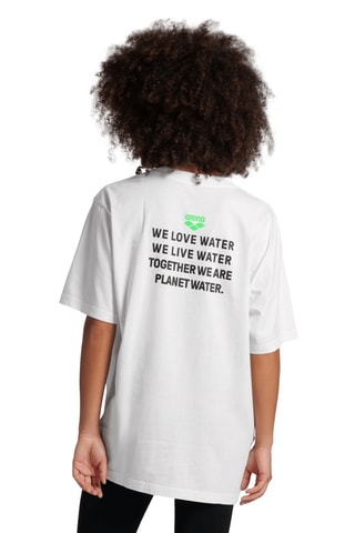 T-shirt de plage - Ecru et vert fluo